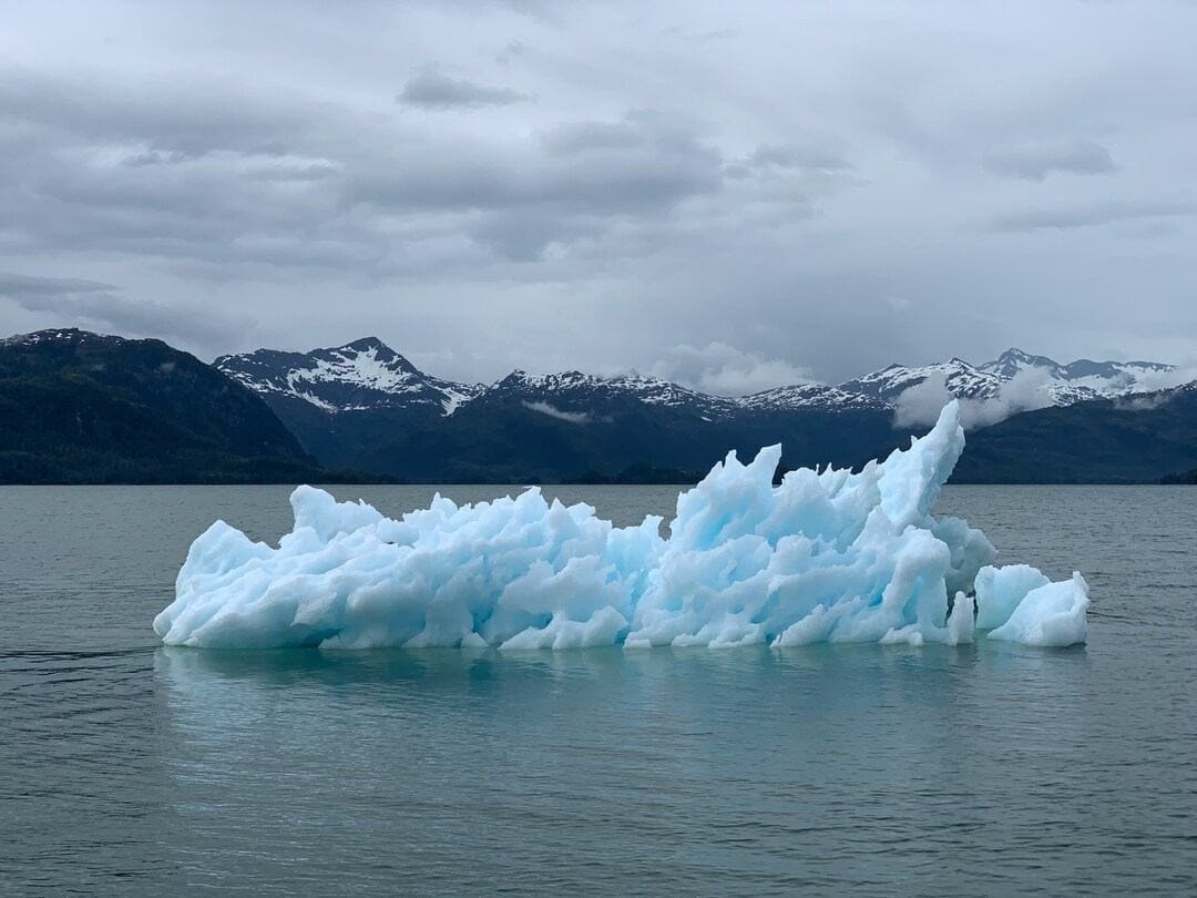 changement climatique glacier entrain de fondre