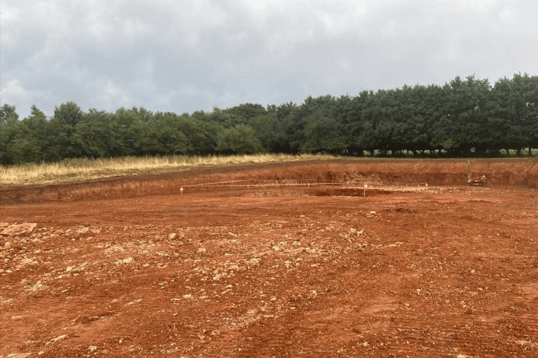 Essai de pénétration au droit du projet lors d'une étude de sol g2 à La Cavalerie pour valider la portance des calcaires et dolomies du Larzac.